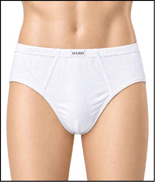 Slip cotone elasticizzato con tassello senza cuciture